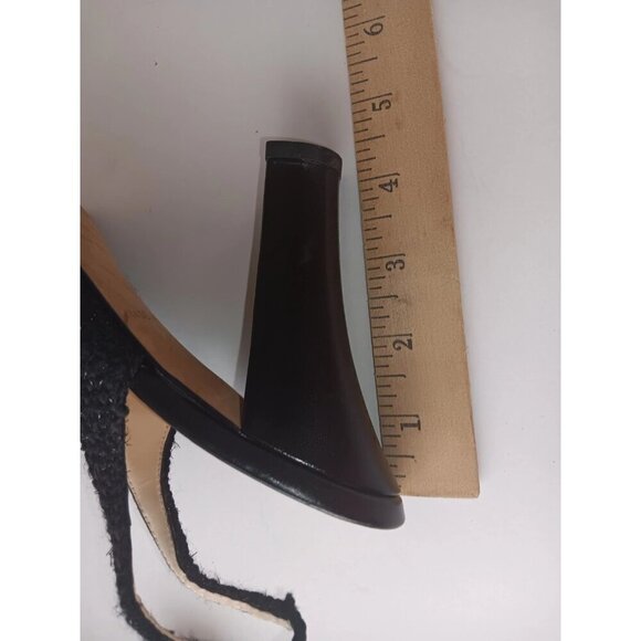 Kate Spade Womens Slingback Open Toe High Block Heels Leather Black Size 7 B - Picture 6 of 10